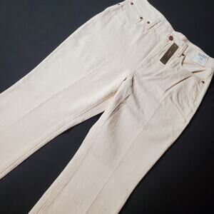 J Crew Womens Size 29 NWT Full Length Demi Boot Jean High Rise Beige